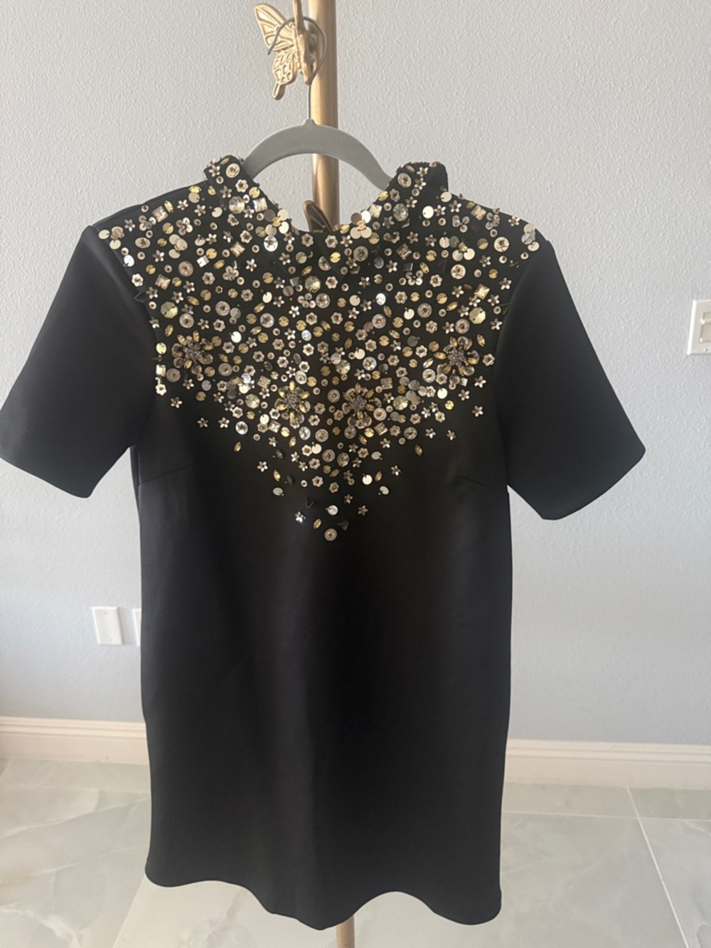 ASOS Dress! Gold and Silver Sequin Embellishment with pockets!